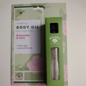 Soothing Body Oil, Rosewater & Aloe, 1 0z - NEW